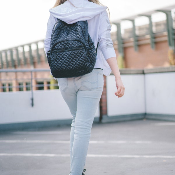 ClaraNY-Laptop backpack-backpack for women-Quilted backpack-Comfortable Laptop Backpack-Ultra lightweight backpack-Water Repellent backpack