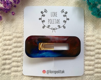 Handmade Resin Alligator Hair Clip: Unique Hair Accessory