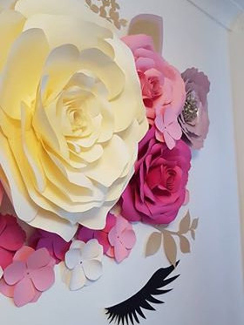 unicorn horn template unicorn wall flowers svg paper