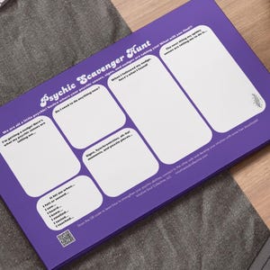 Psychic Intuitive Daily NotePad | Sticky Note Pad (Purple)
