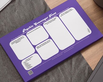 Psychic Intuitive Daily NotePad | Sticky Note Pad (Purple)