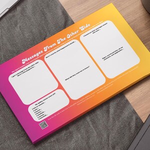 Messages From Other Side Post-it Note Pad | Gradient Sticky Notes Game Sheet