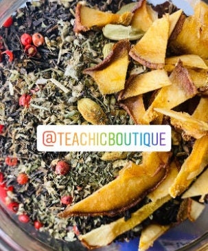 TCB Tasty Teas | ChaChai | Black tea, Pears,Peppercorn, Cinnamon, Cardamon, Peppermint, Catnip Spice | Loose Leaf Tea & Tea Bag