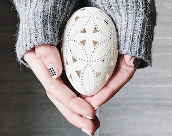 Ukrainska gåsägg Pysanka: ärmar