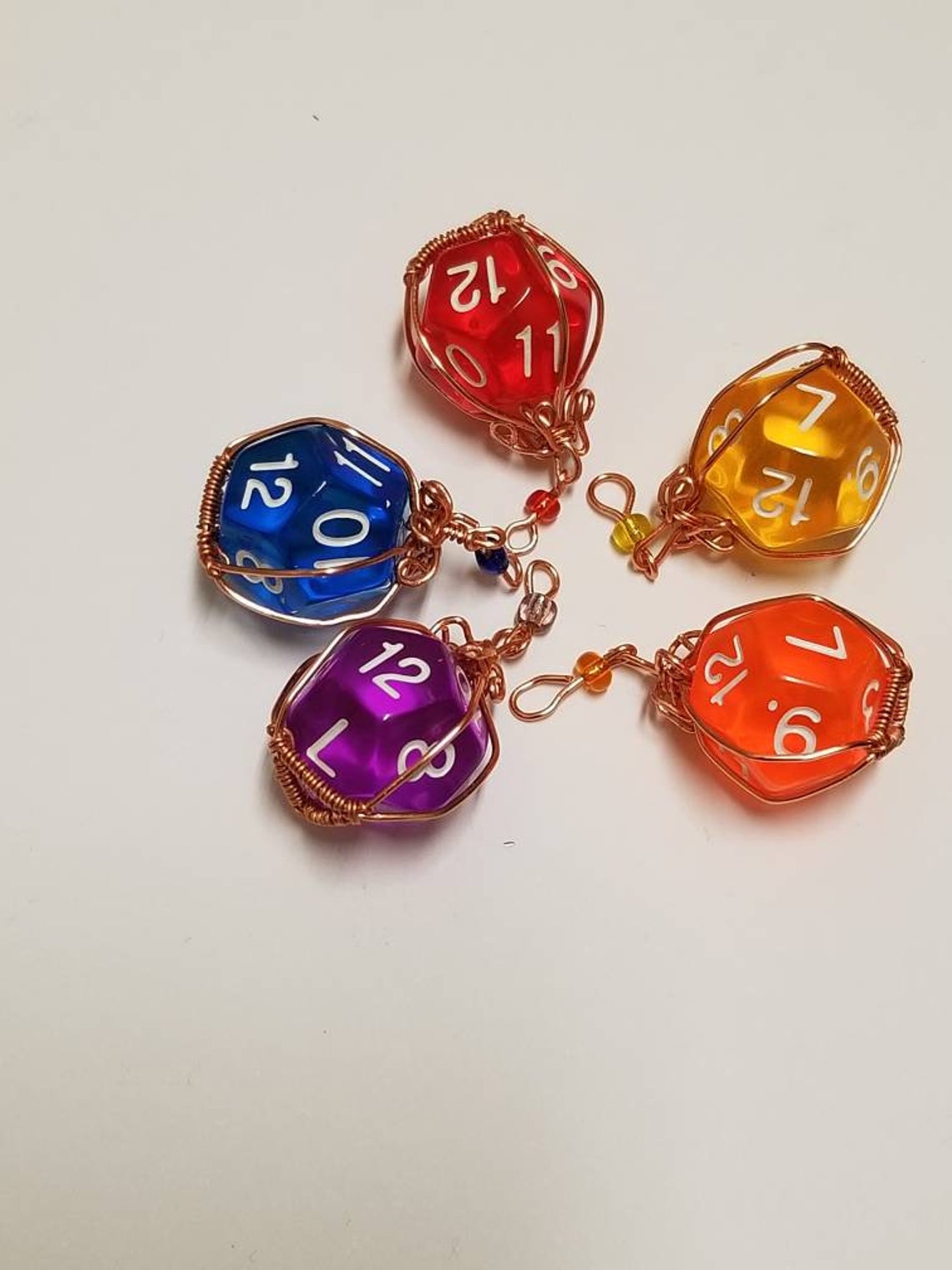 Clear Dice DnD Dice Necklace D12 Necklace Dungeons and Etsy