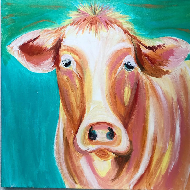 Abstract Cow Painting 4