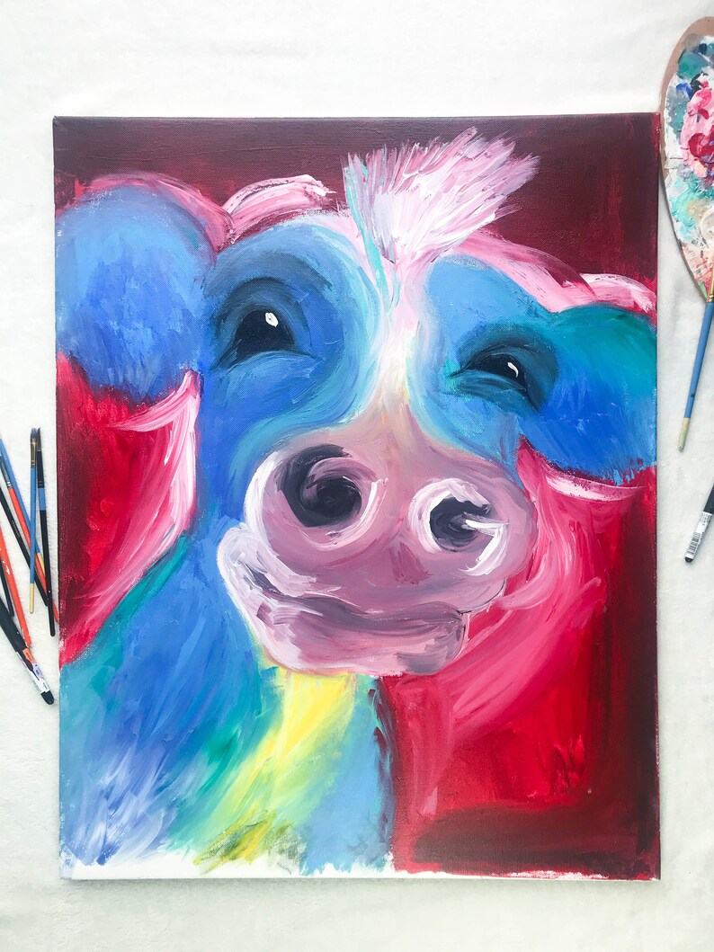 Abstract Cow Painting 3