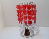 Red hanging heart aroma lamp. FREE 15 ml oil 58