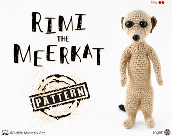 Meerkat Amigurumi Crochet Pattern: Rimi the Toy (English PDF)
