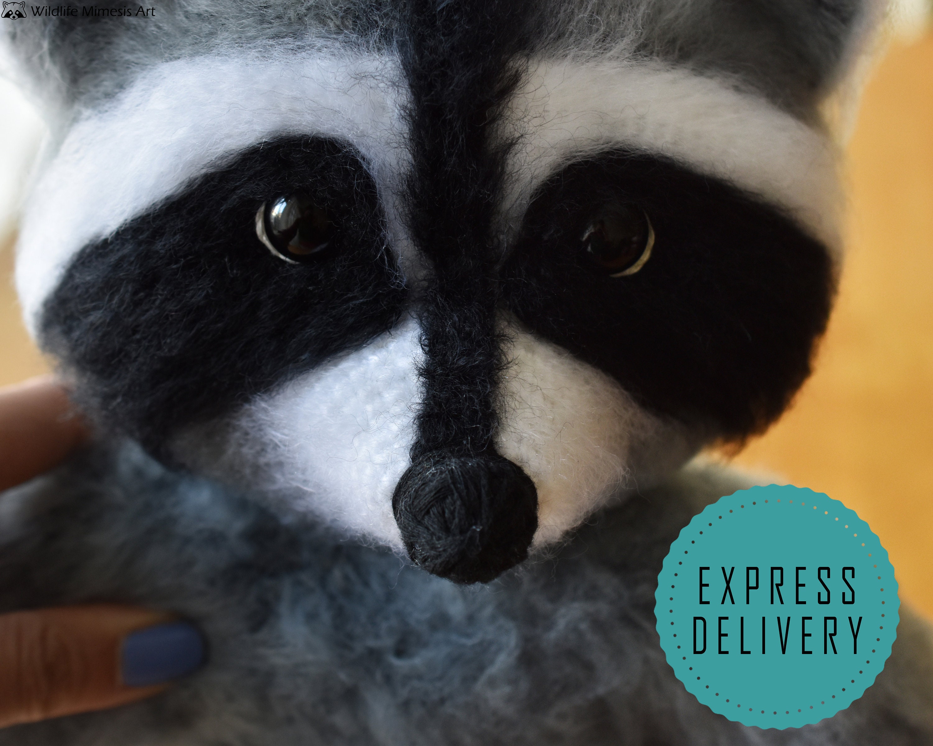 big plush raccoon