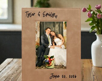 Personalized Wedding Gift Picture Frame | Engagement Photo Frame | Anniversary Gift | Wedding Gift | Gift for Couple | Mr and Mrs Gift