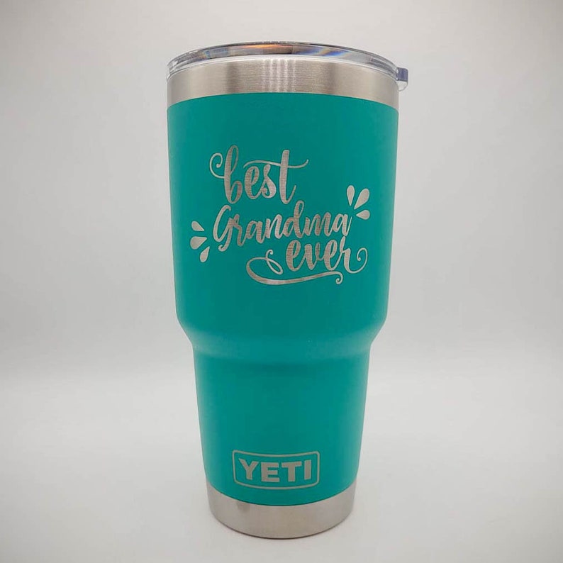 Best Grandma Ever Laser Engraved YETI Rambler Tumbler Etsy