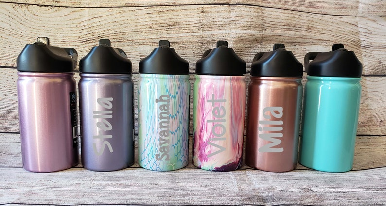 Custom Engraved 12oz SIC Water Bottle | Kids Personalized Water Bottle ...