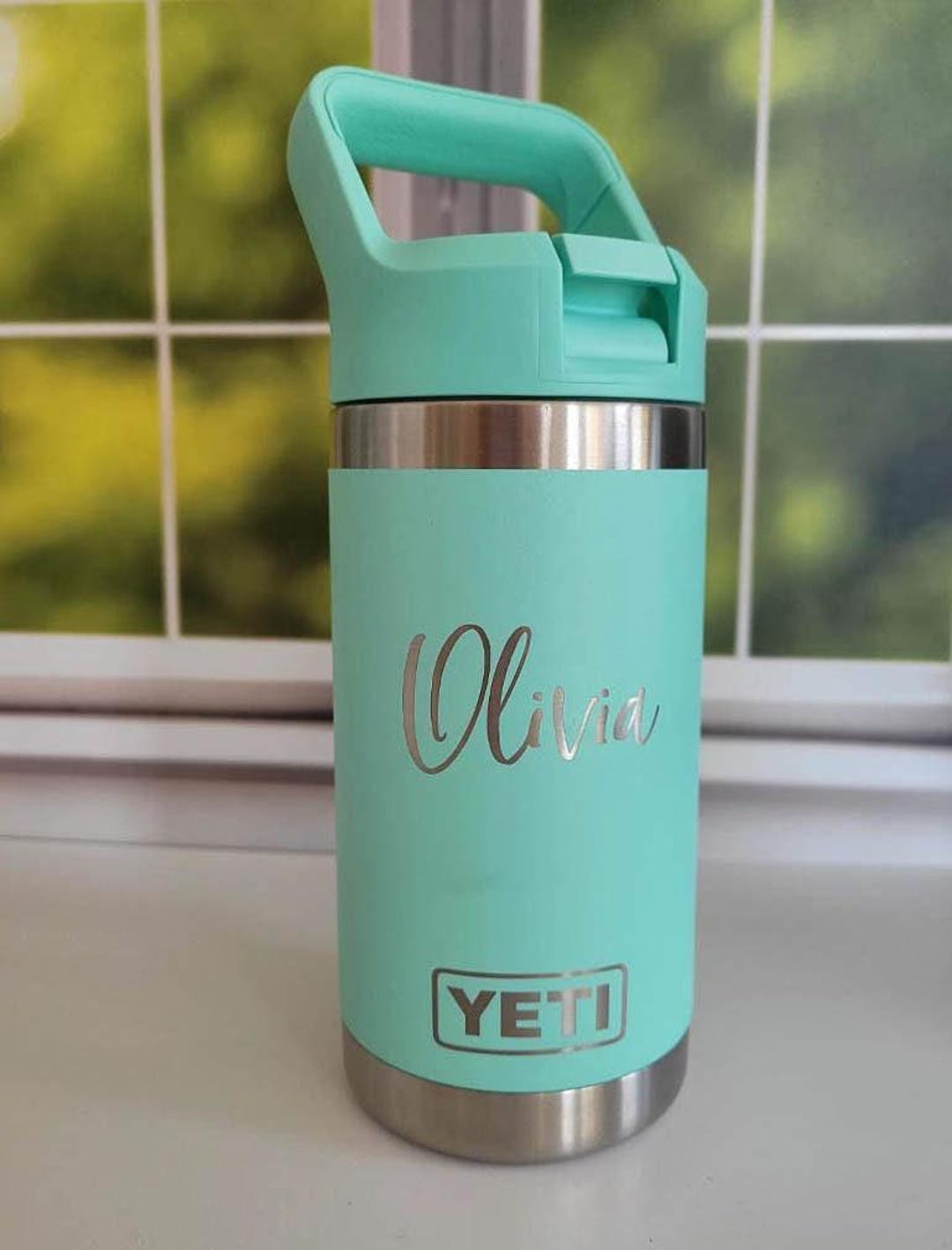 Personalized Engraved YETI Rambler Water Bottle | Kids YETI Cup | Youth ...