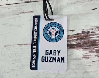 Personalized Team Logo Sports Bag Tags | Equipment Bag Tag | Ice Hockey | Team Name Tags | Luggage Tags | Baseball Softball Volleyball