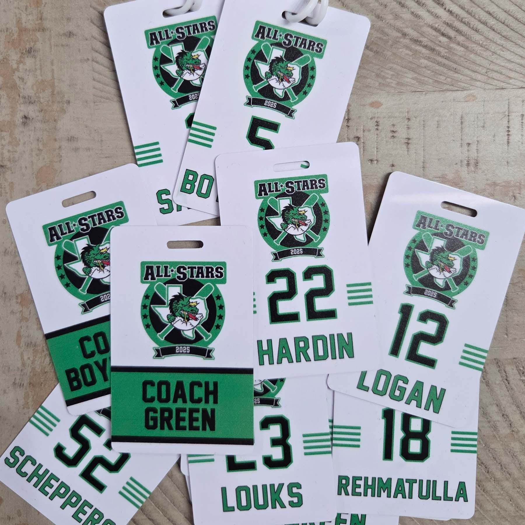 Personalized Team Sports Logo Bag Tags | Equipment Bag Tag | | Team ...