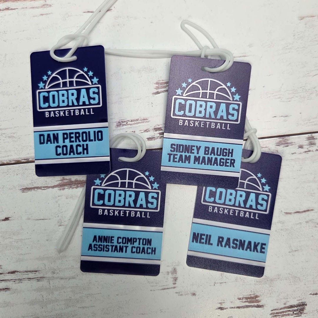 Basketball Testing Tags Personalized Basketball Team Sports Bag Tags | Equipment Bag Tag ...