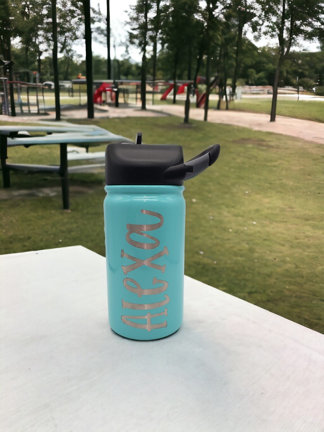 Custom Engraved 12oz SIC Water Bottle | Kids Personalized Water Bottle ...