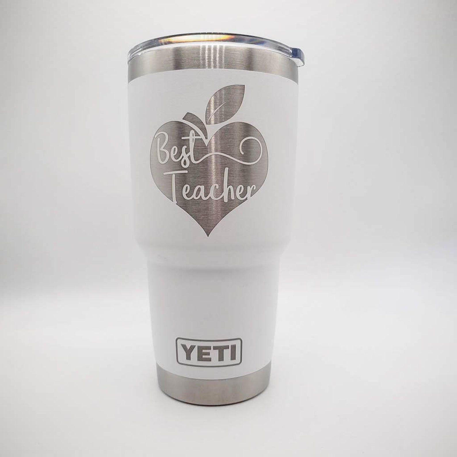Best Teacher Engraved YETI Rambler Tumbler Custom Teacher Etsy