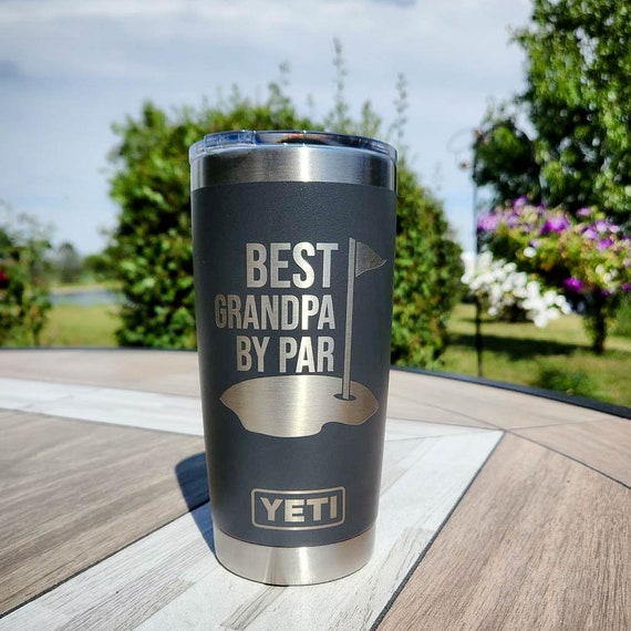 Best Papa by Par Engraved Father's Day Grandpa YETI Rambler