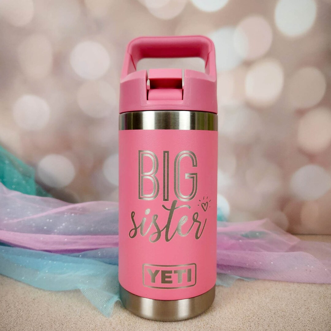 Big Sister Personalized Engraved YETI Rambler Water Bottle Kids YETI ...