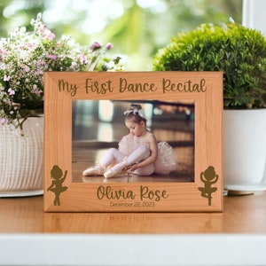 My First Dance Recital Custom Engraved Picture Frame | Personalized Dance Photo Frame | Ballet | Ballerina Dance Gift for Girls