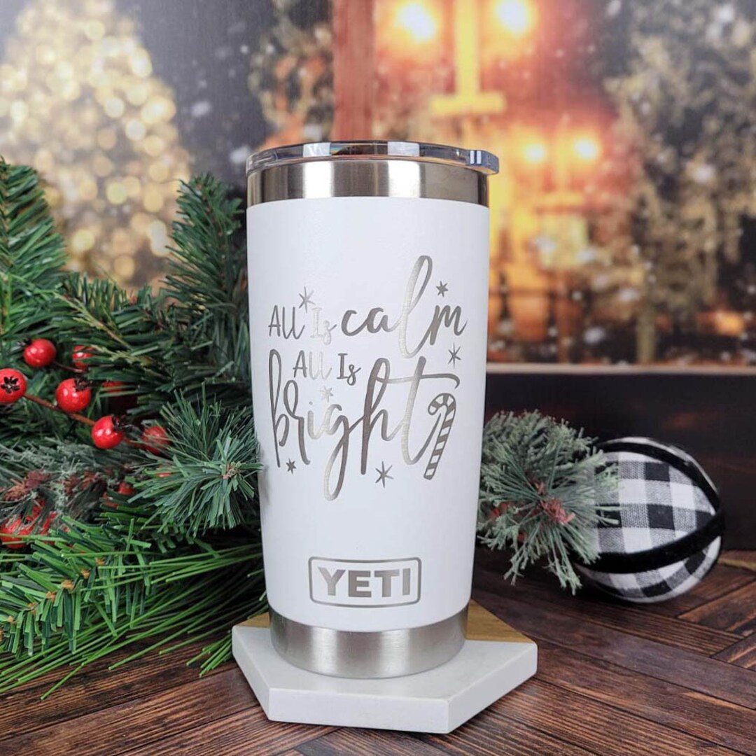 Merry Christmas Y'all Engraved Christmas YETI Rambler Tumbler Winter  Holiday Tumbler Christmas Gift Christmas YETI Mug Southern Mug 