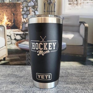 Hockey Mom Engraved YETI Rambler Tumbler | Hockey Family | Hockey Life | Sports Mom | High School Hockey | Proud Mom | Ice Rink Mom image 6