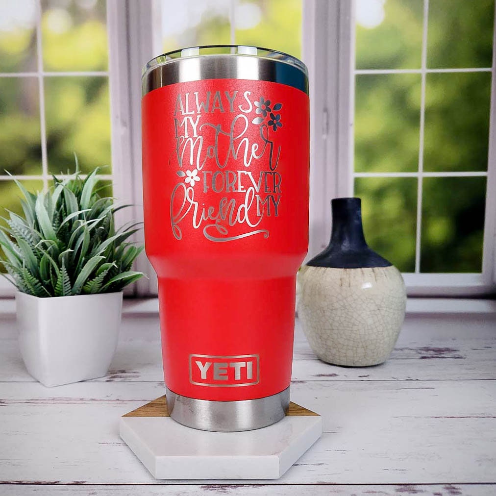 Laser Engraved Authentic YETI Rambler - ROOTED IN CHRIST - ImpressMeGifts