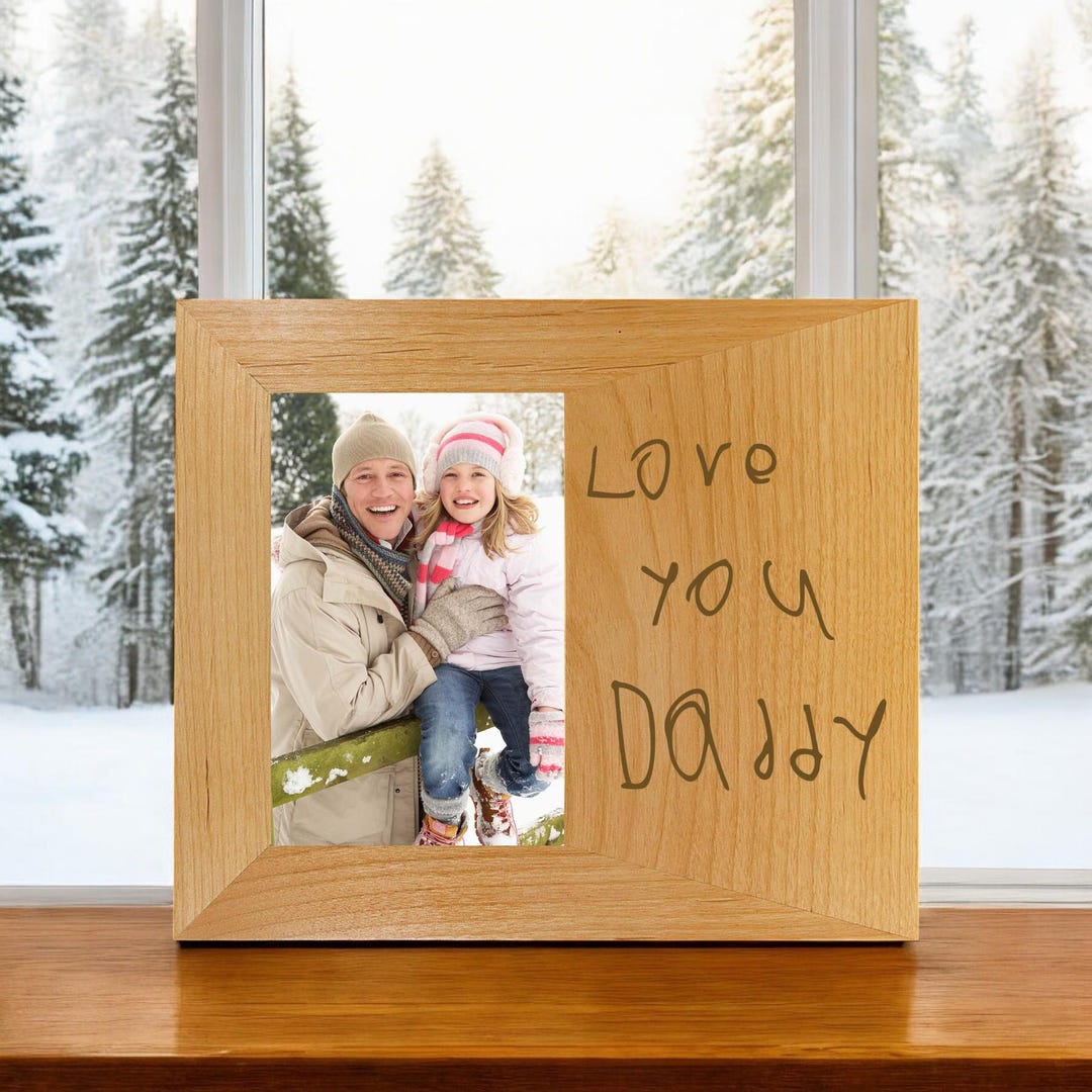 Handwriting Custom Engraved Picture Frame | Personalized Photo Frame ...