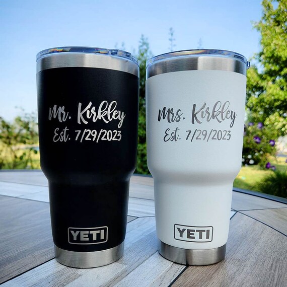Wedding yeti sale tumbler