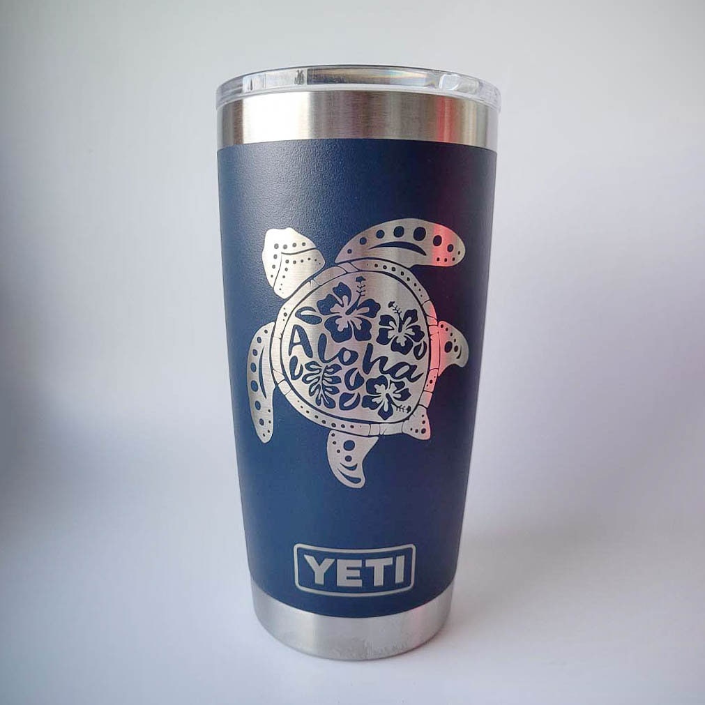 Sea Turtle Mandala Custom Engraved YETI Tumbler – Sunny Box