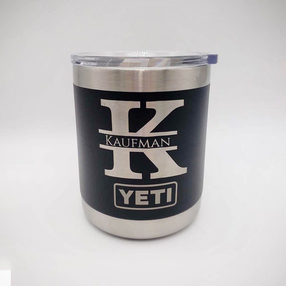 Monogram Engraved YETI 10oz Lowball Tumbler Groomsman Gift Best Man Wedding  Party Corporate Coworker Father's Day Personalized 