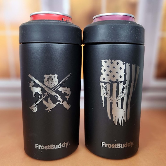 Personalized Engraved Frost Buddy Universal Can Cooler Insulated