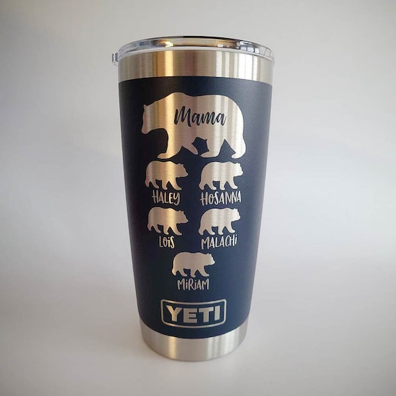 Custom Yeti 14oz Camp Mug PAPA Bear Laser Engraved