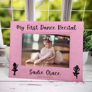 My First Dance Recital Custom Engraved Picture Frame | Personalized Dance Photo Frame | Ballet | Ballerina Dance Gift for Girls