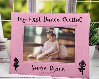 My First Dance Recital Custom Engraved Picture Frame | Personalized Dance Photo Frame | Ballet | Ballerina Dance Gift for Girls