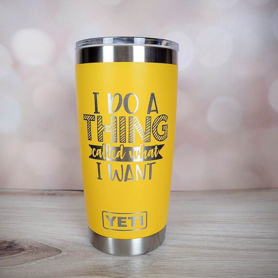 Coffee Lover Engraved YETI Rambler Tumbler Coffee Lover Gift Funny