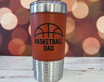 Basketball Dad Laser Engraved Tumbler | Sports Tumblers | B-ball | School Fundraising | Booster Club | Polar Camel