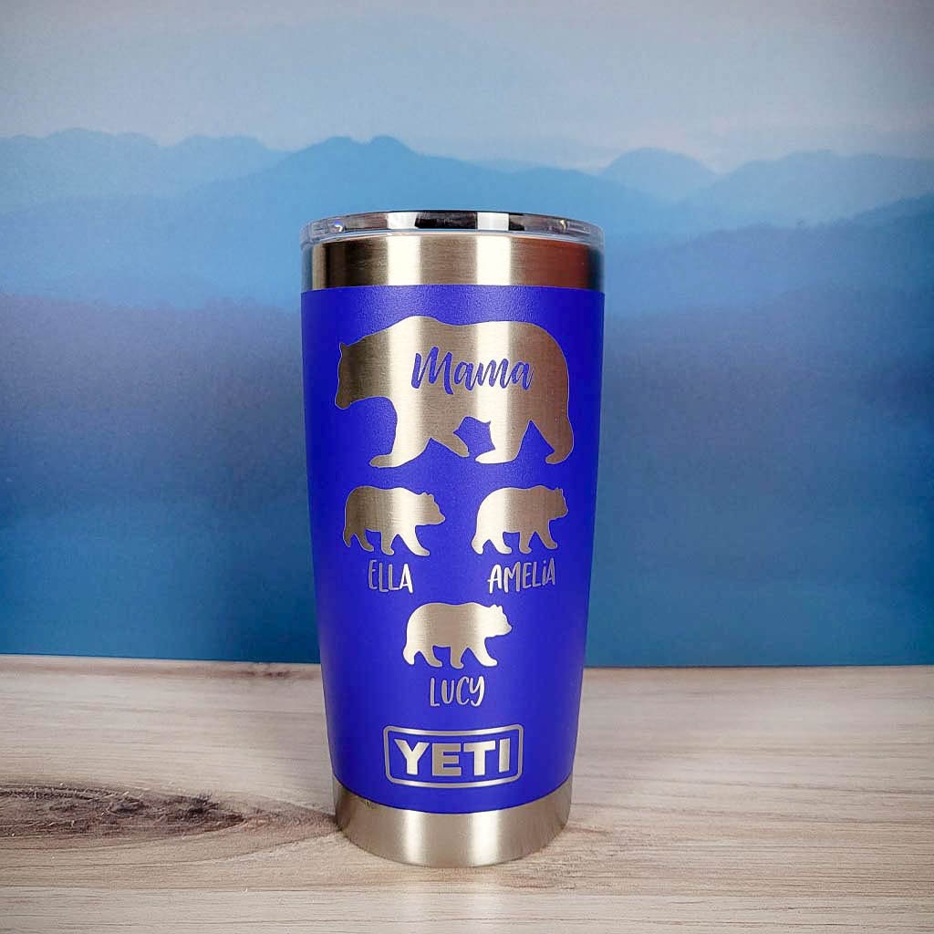 Mama Bear, Engraved Tumbler, Add up to 10 Mama Bear Cubs, Mothers day – Red  Robot Engraving