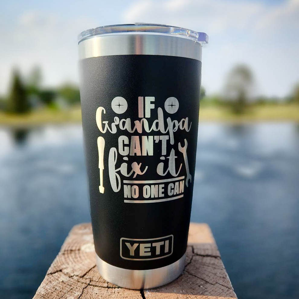 If Grandpa Can't Fix It No One Can Engraved Father's Day Grandpa