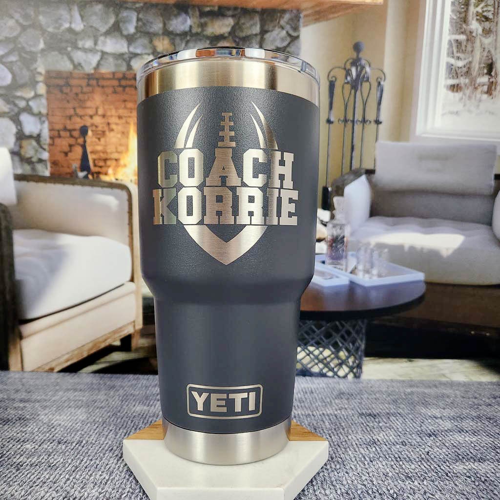 Laser Engraved Authentic Yeti Rambler - Coaches! - ImpressMeGifts