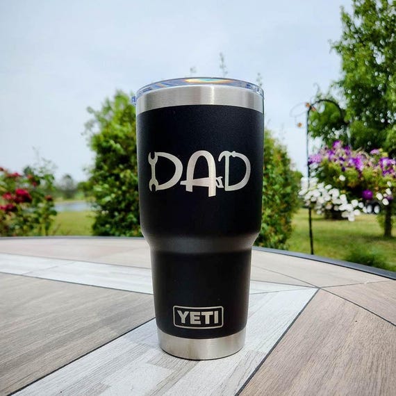 Dad Tools Laser Engraved Father's Day YETI Rambler Tumbler