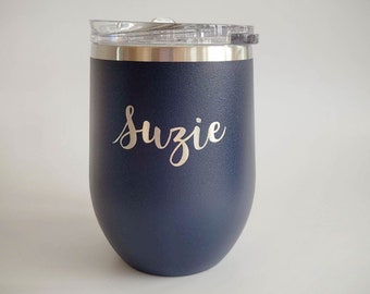 Personalized Engraved Polar Camel Wine Tumbler | Insulated Wine with Lid | Wine Lover Gift | Personalized Tumbler | Monogram | Custom Wine