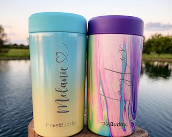 Etched Universal Frost Buddy Can Coolers 