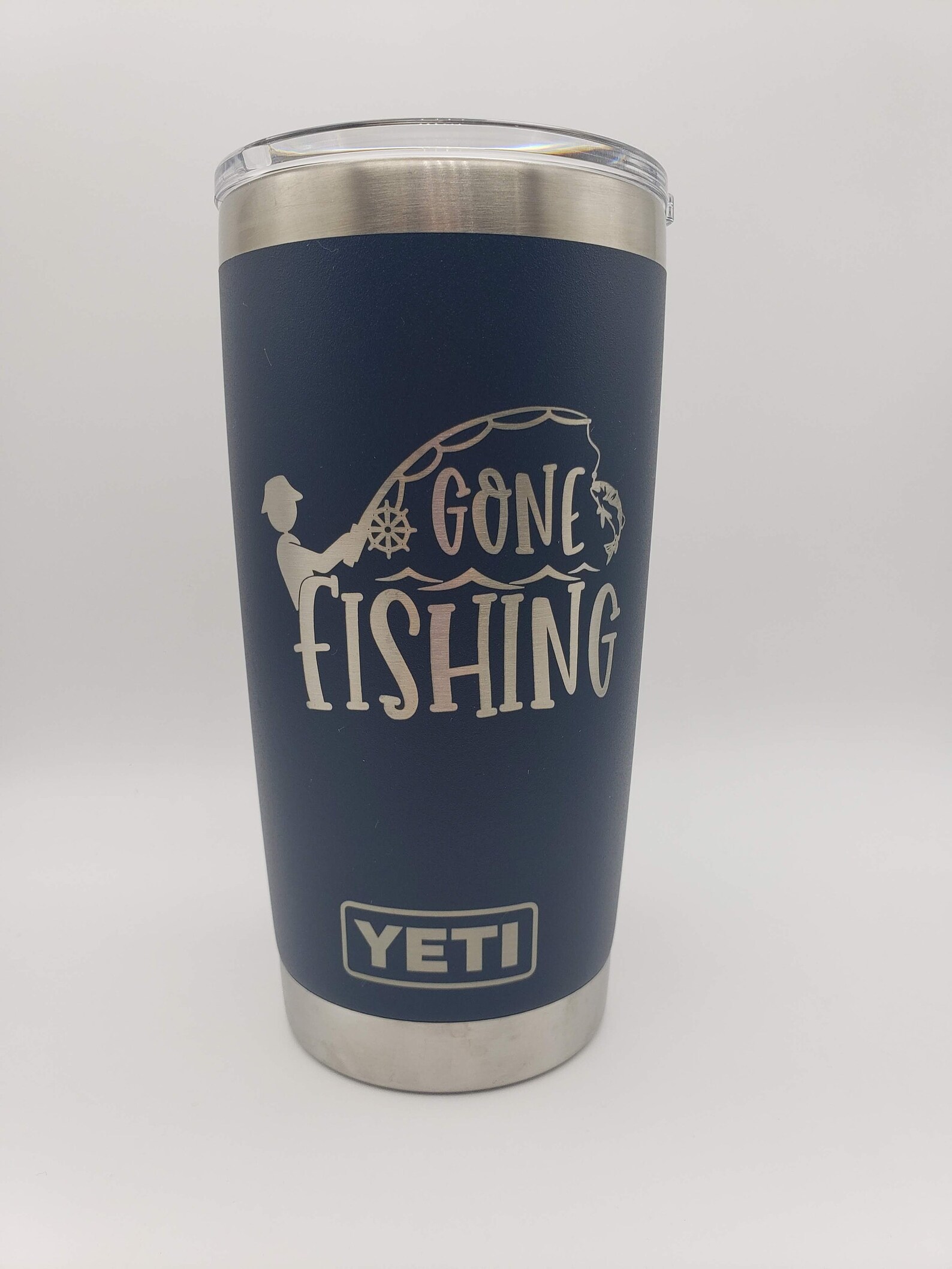Gone Fishing Engraved YETI Rambler Tumbler Fishing Etsy