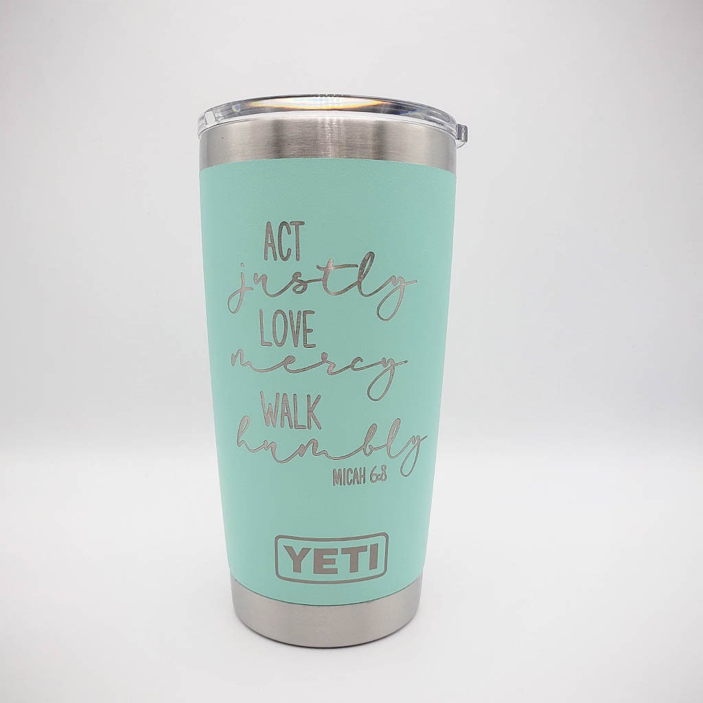 1 Corinthians 13:13 Scripture Engraved YETI Tumbler