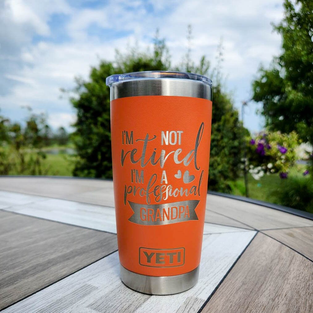 Best Papa Ever Engraved Father's Day Grandpa YETI Rambler Tumbler