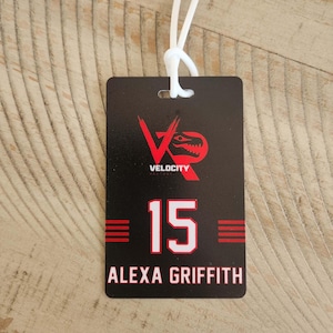 Personalized Team Sports Logo Bag Tags | Equipment Bag Tag | | Team Name Tags | Luggage Tags | Travel Basketball Softball Baseball Hockey