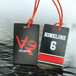 Personalized Team Sports Logo Bag Tags | Equipment Bag Tag | | Team Name Tags | Luggage Tags | Travel Basketball Softball Baseball Hockey